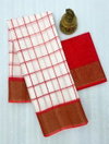 MG 497 Gold Jari Border Linen Designer Saree Wholesale Market In Surat